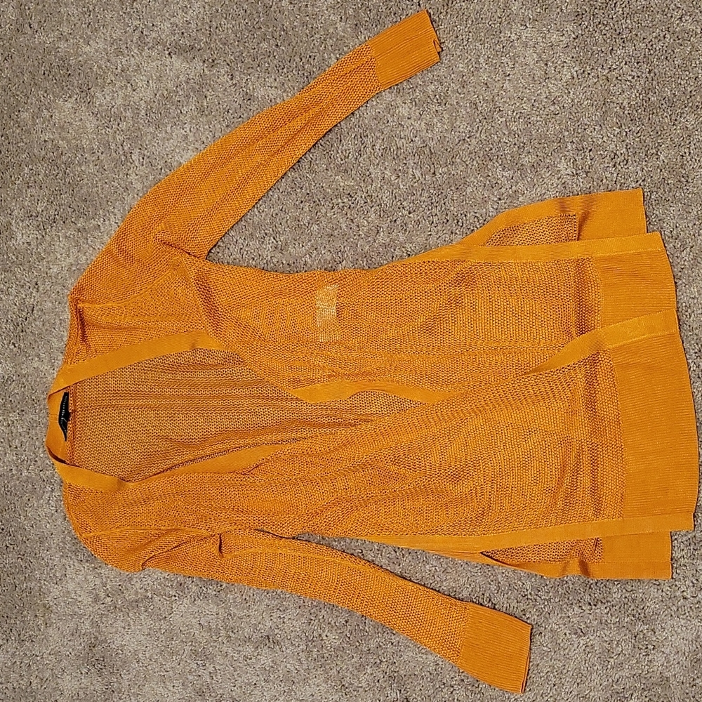 Sheer yellow duster WHBM